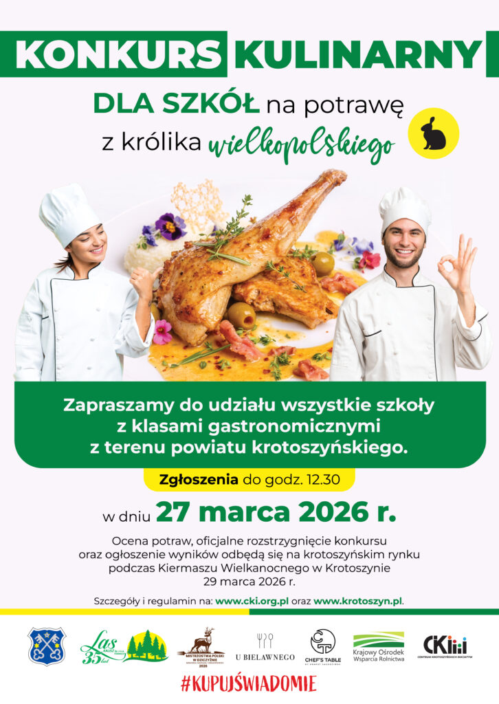 Konkurs kulinarny dla szkół na potrawę z królika wielkopolskiego